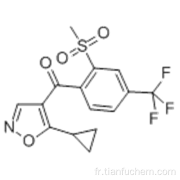 Méthanone, (57195117,5-cyclopropyl-4-isoxazolyl) [2- (méthylsulfonyl) -4- (trifluorométhyl) phényl] CAS 141112-29-0